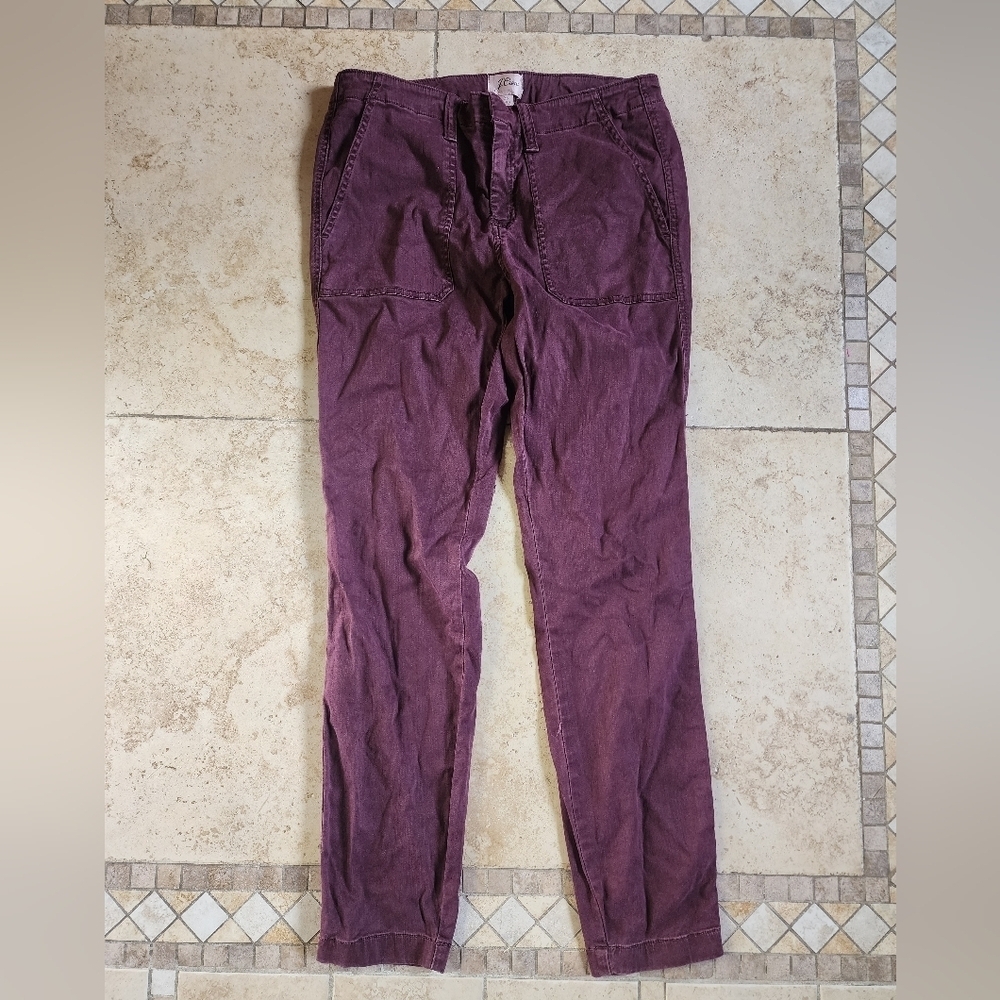 J. Crew Burgundy Chino Pants